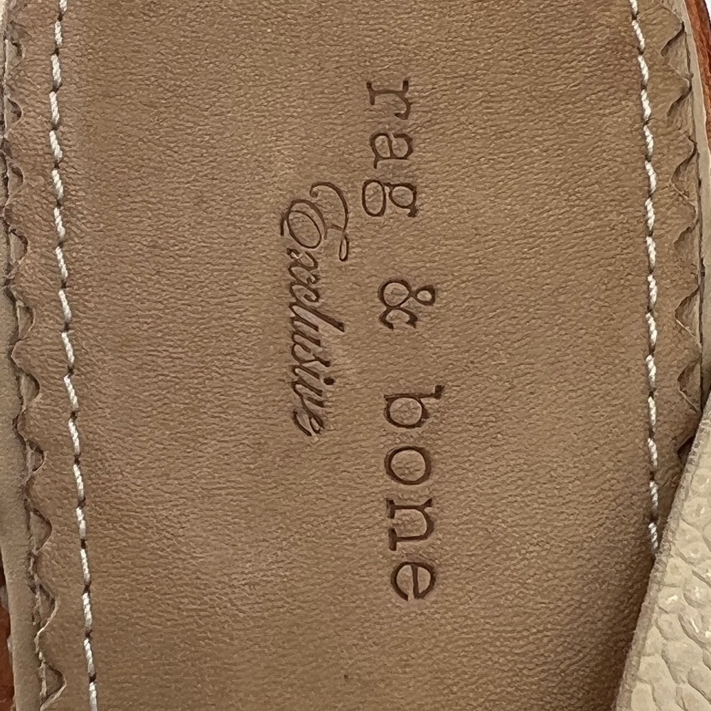 rag & bone Tan Exclusive Wood Wedge Strappy Platform Sandals Size 9 Women’s - Picture 2 of 10